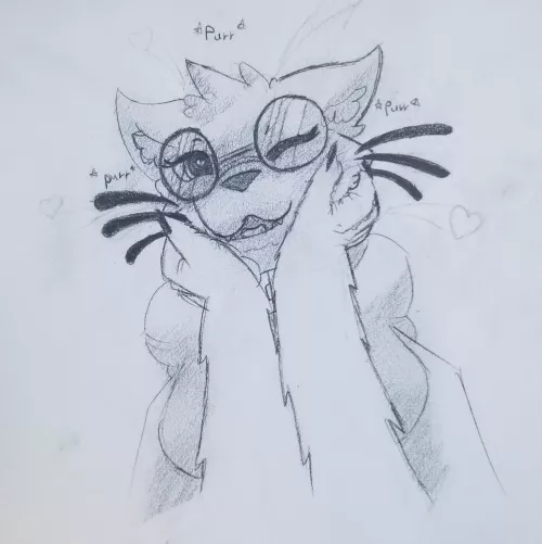 Cheek Scritches! (Art by me)