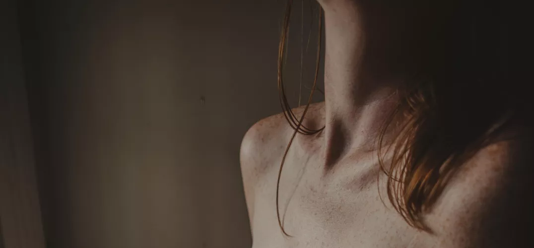 Clavicle with sprinkles.