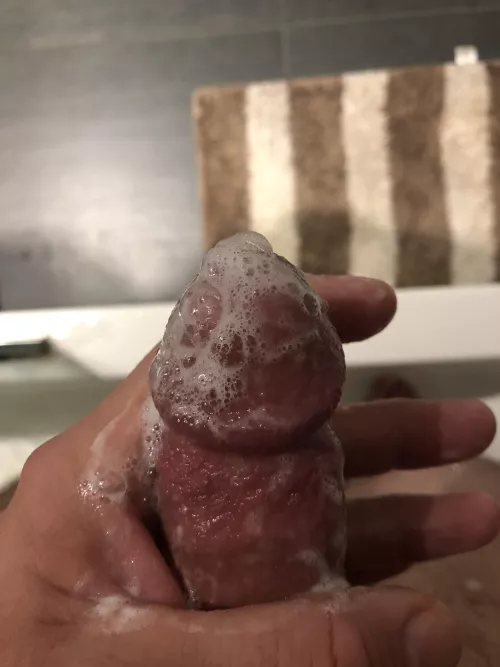 Cum covered cock