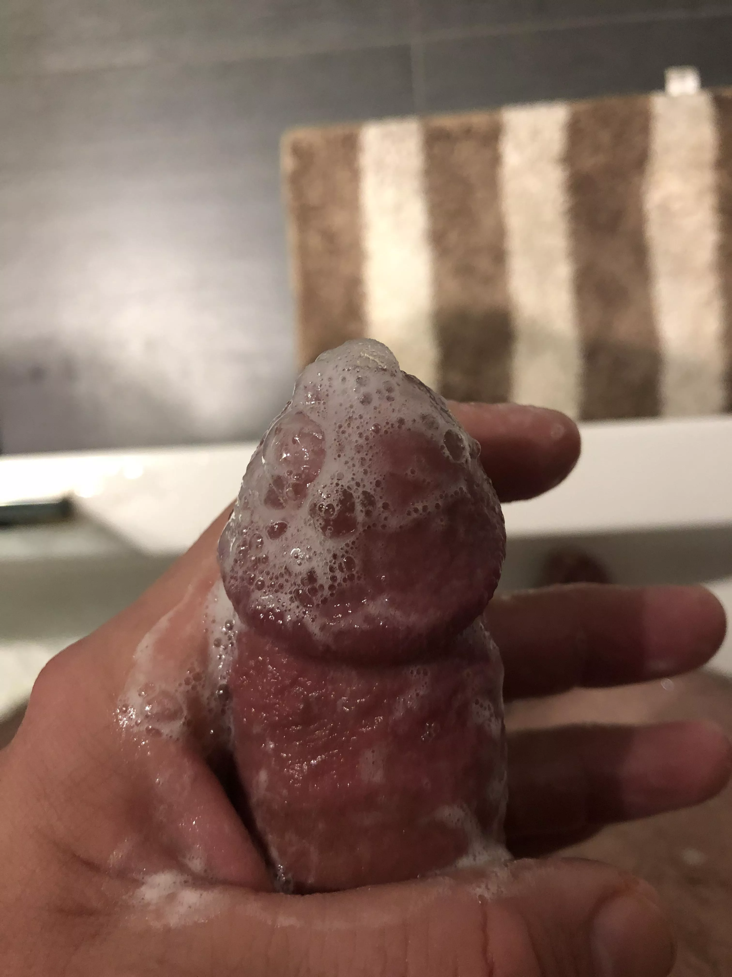Cum covered cock