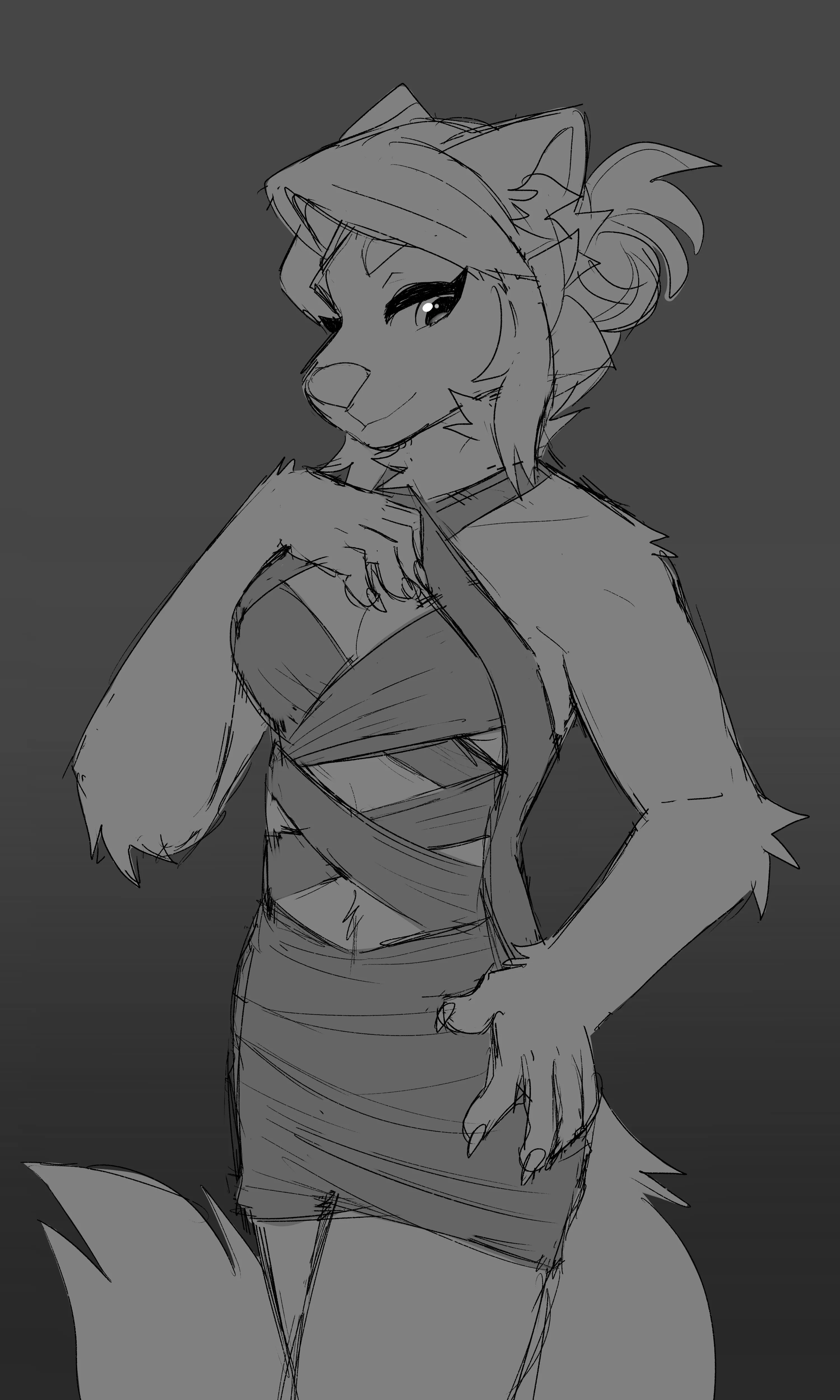 Date night fit? [Art by me, @K0DIYAK on Twitter]