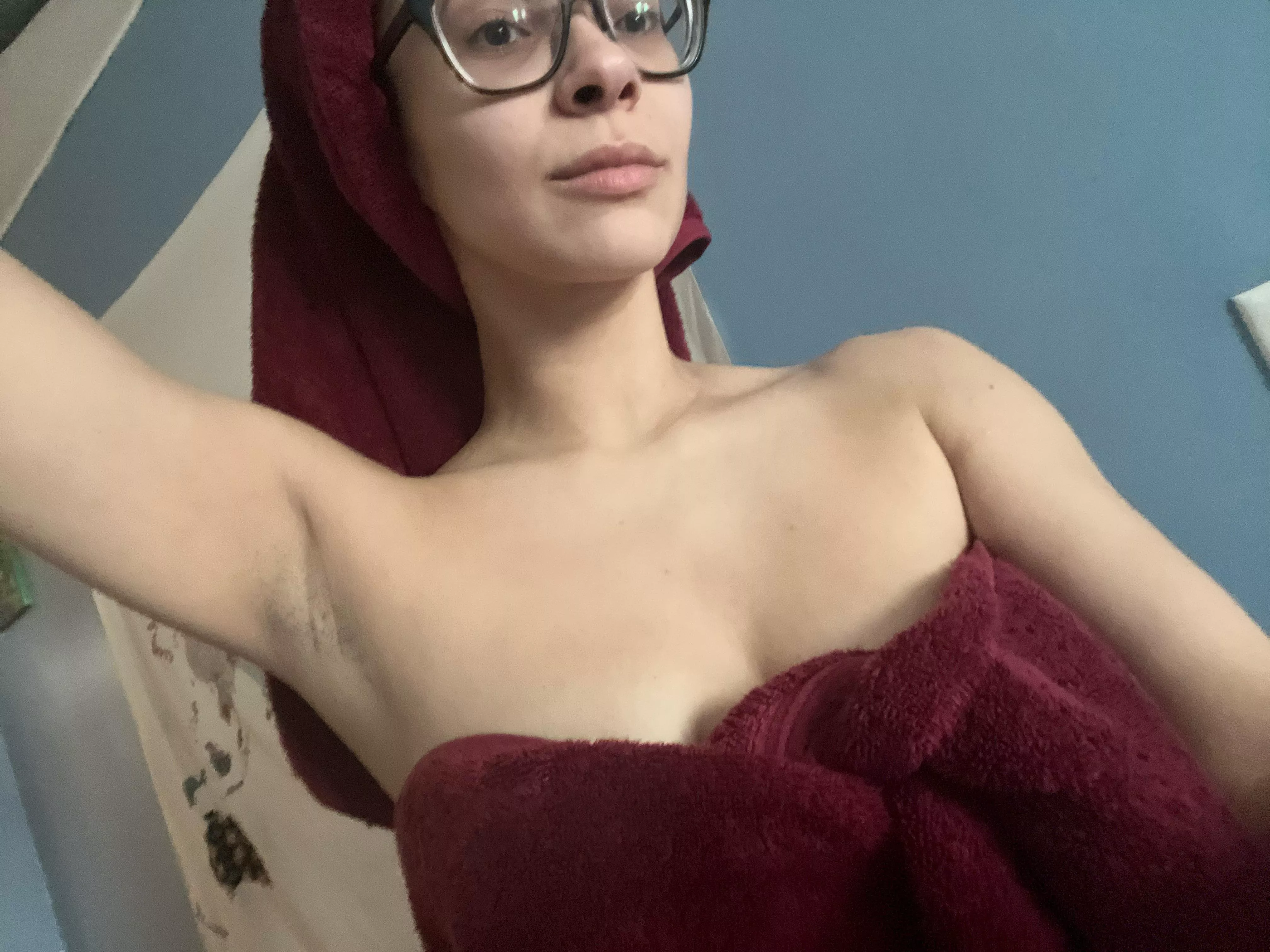 Fresh from the shower