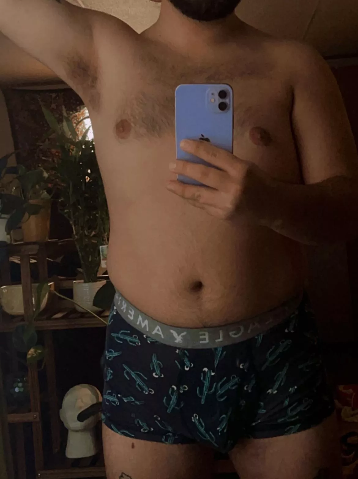 got sent home from work early today 🐻🩲🤎