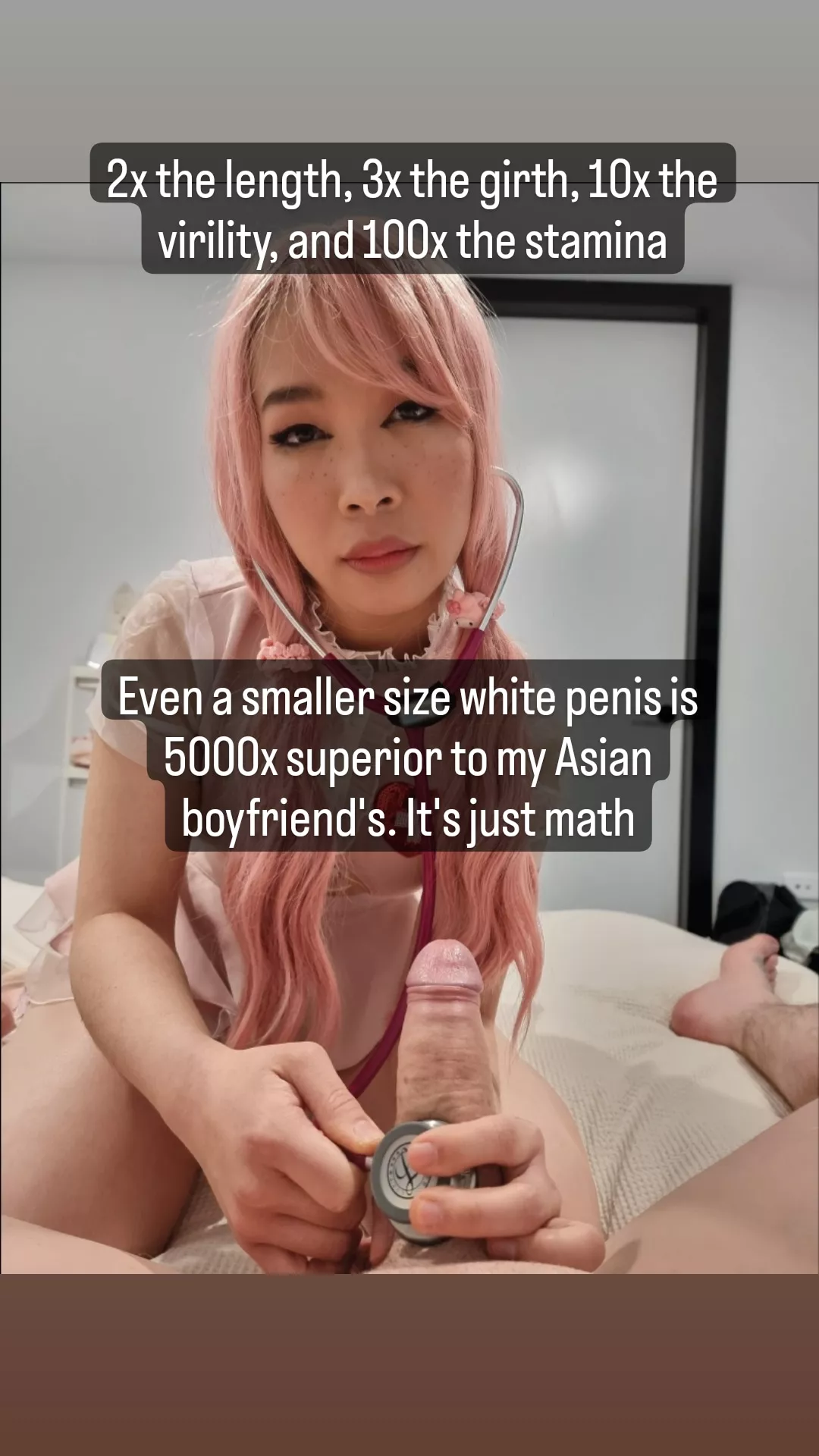 it's actually 6000x but she's too cockdrunk to care