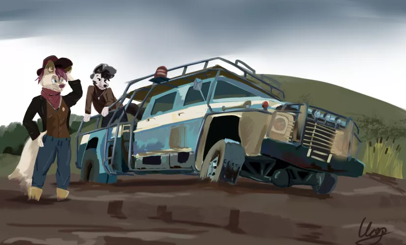 It's stuck! (art by me//@UcopMe on twter)