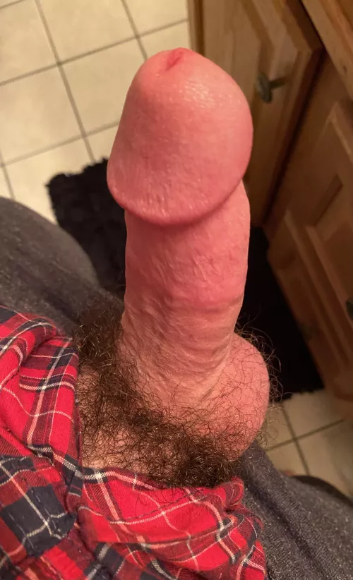 Keepin my bimarried cock warm this winter with grey sweatpants, heavy boxers, and bush (31)
