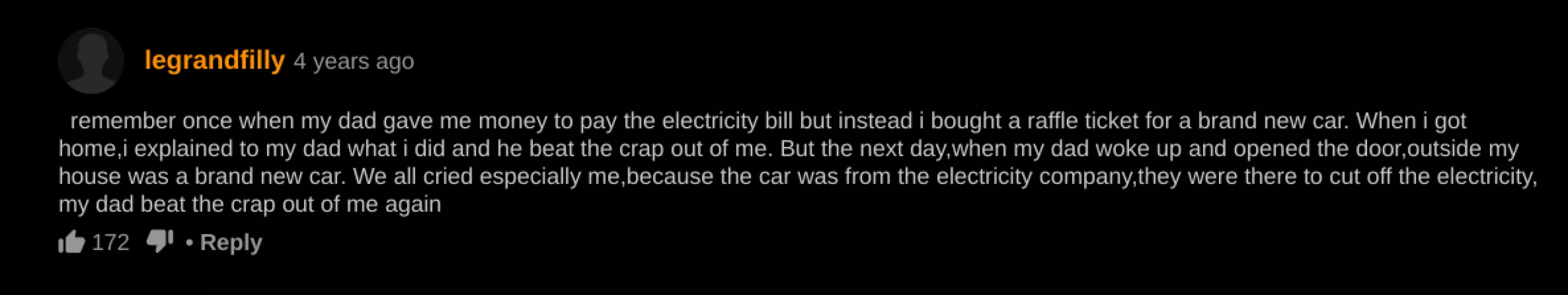 maybe he won the car???