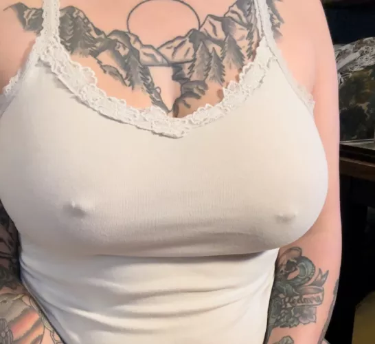 my nipples get so hard when i go braless [OC]