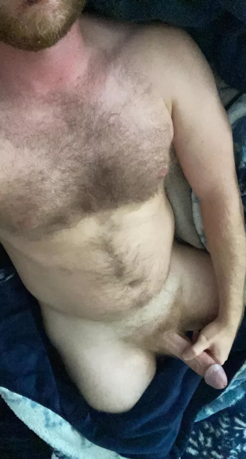 Need a cute boy blowing me while I watch the game. Who’s hungry for some fat cock? (31)