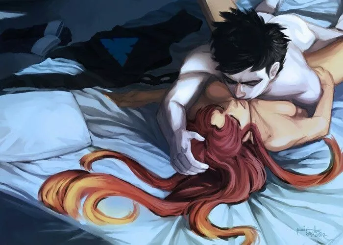 Nightwing and Starfire (pinkuchama)