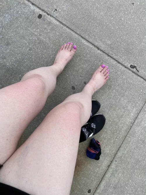 Nothing better than airing out my toes after a nice walk