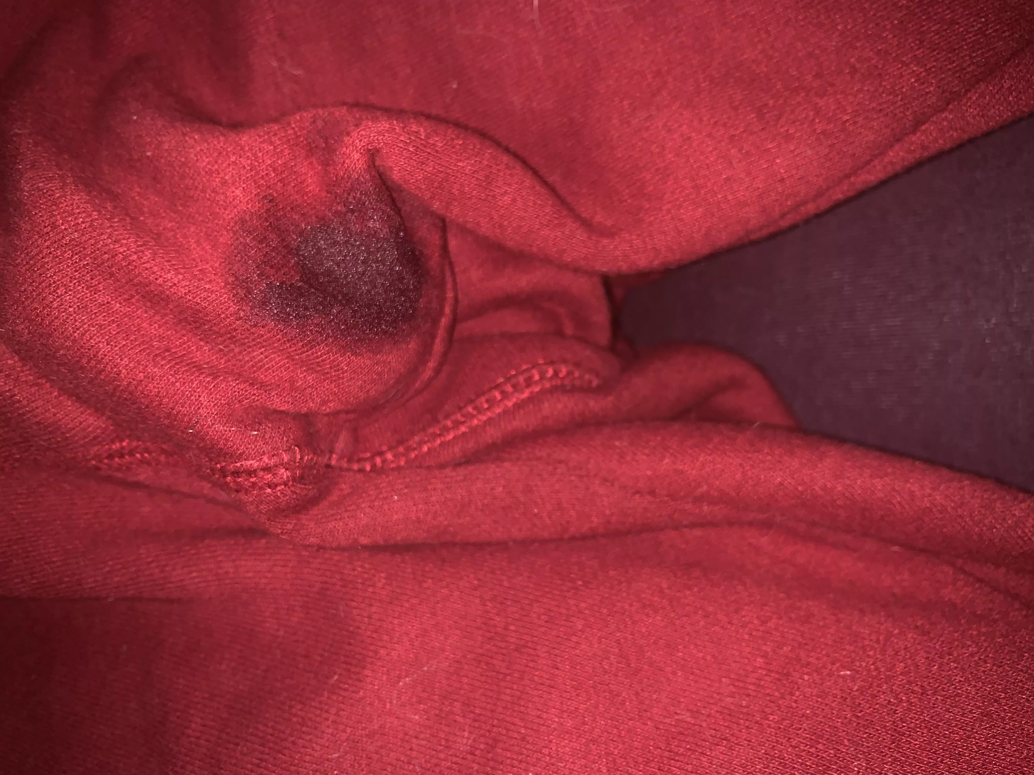 Oh no cum stain. I came in cage.