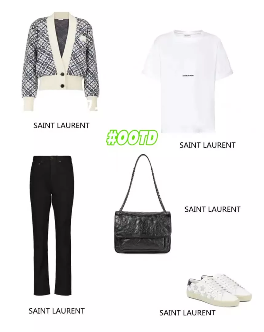 OOTD!!! SAINT LAURENT makes my day. Don't forget to be an elegant lady today. WTC is in the comment zone.
