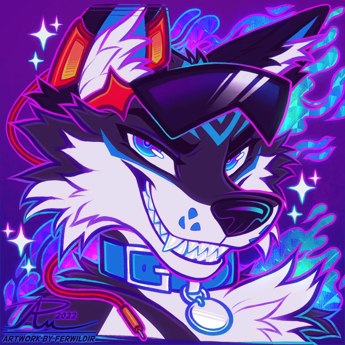 Psychic Wolf Art by @Ferwildir