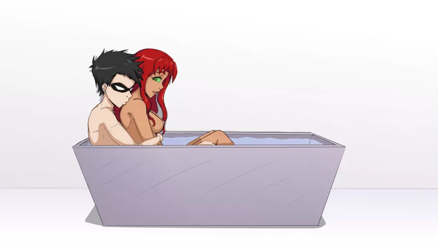Robin and Starfire (unkn)