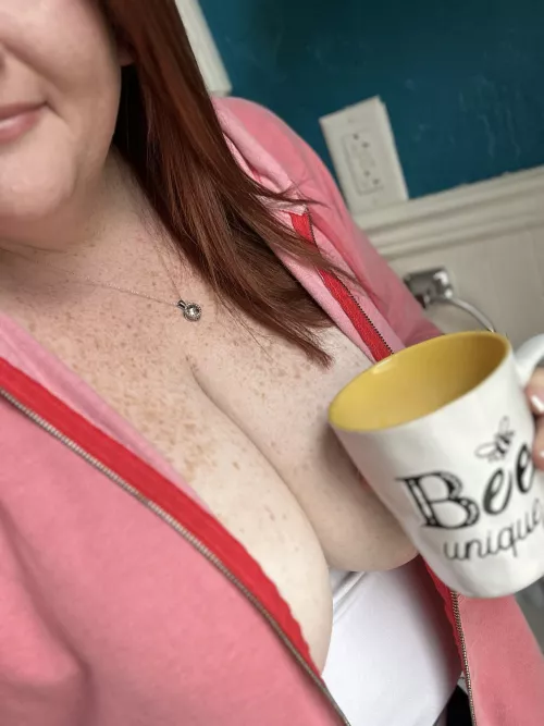 Sometimes you just have to hide in the bathroom to enjoy a cup