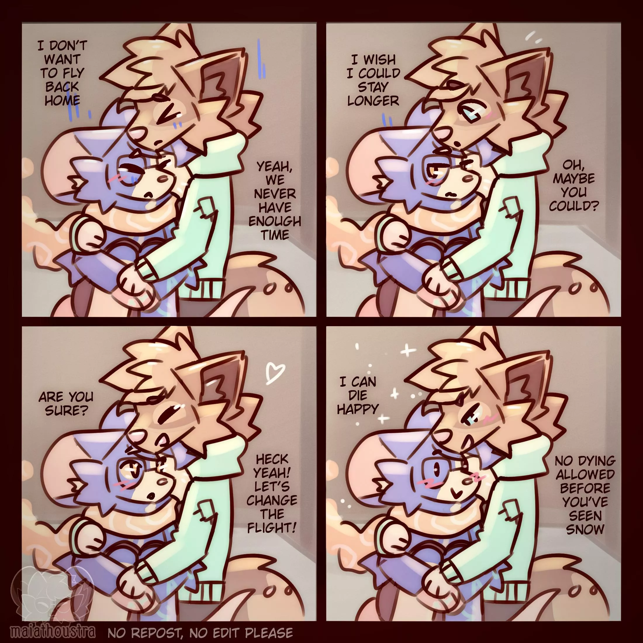 Staying a bit longer ~ comic by me @maiathoustra