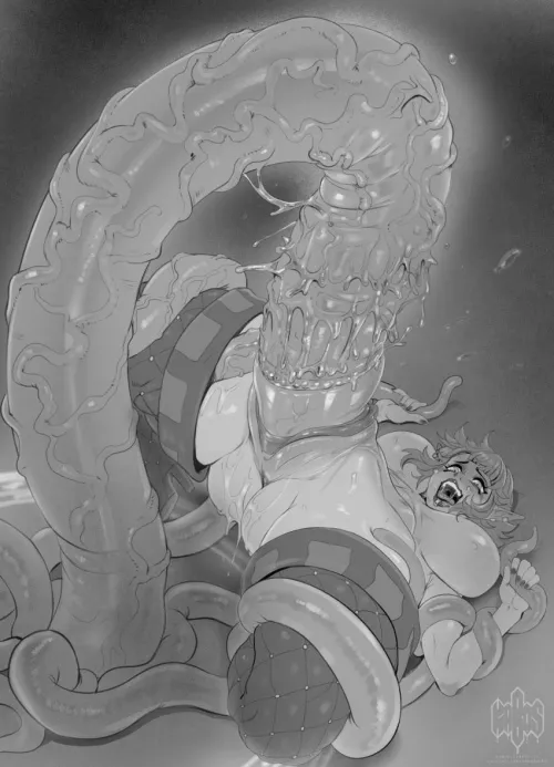 Stretched wide open and loving it (female)