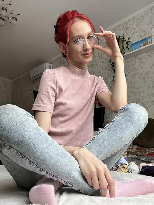 These glasses make me kind of… innocent