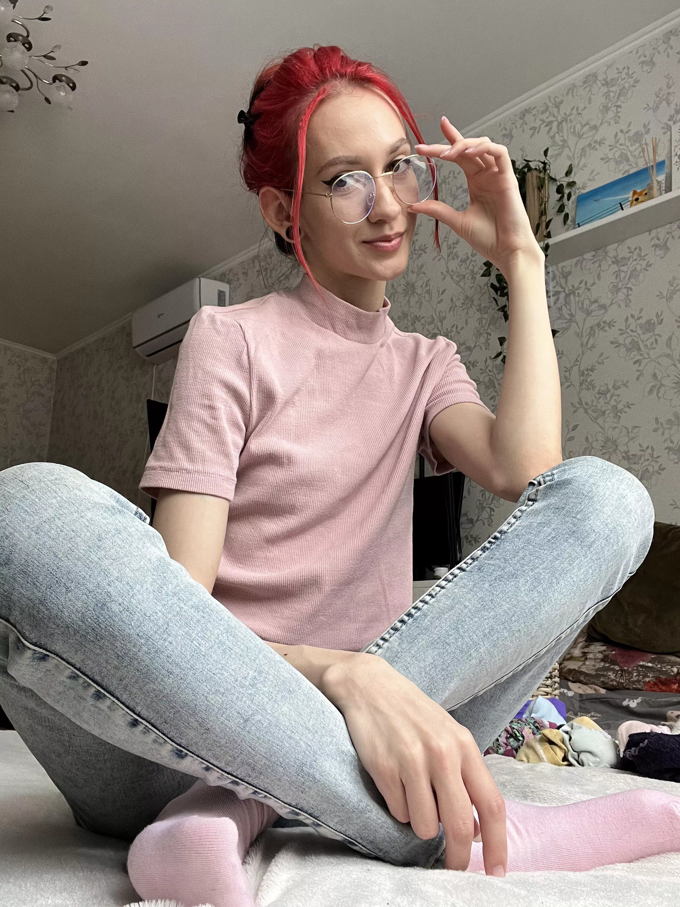 These glasses make me kind of… innocent