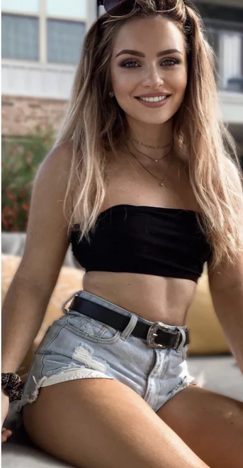 Tube top and a smile