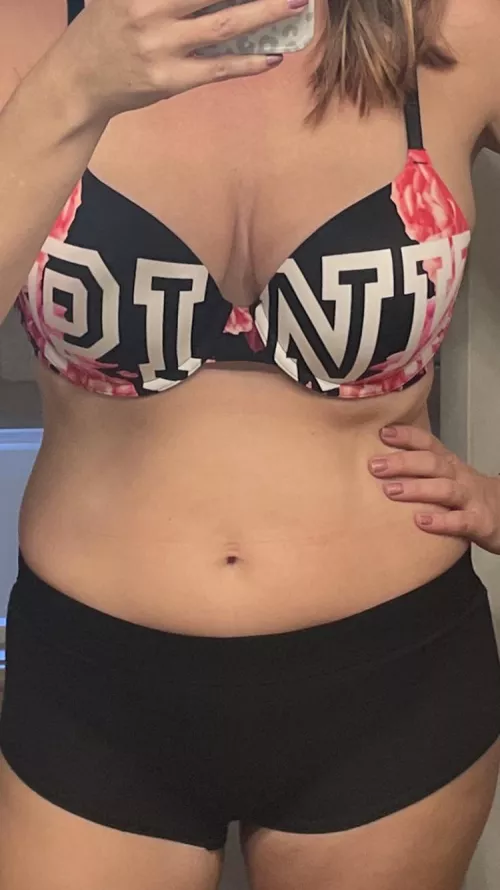 VAULT: 11/11/21 - VS black rose PINK w/ black boyshorts (NSFW)