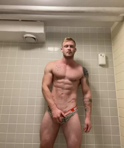 What would you do if I pulled you into the gym toilets like this