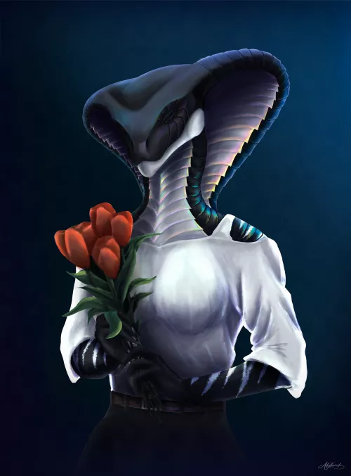 Yanaraah Kleondriz Auurely, from the XCOM fanfic Tertia Optio by Gold Eagle, Art by me @Alytarch on Twitter