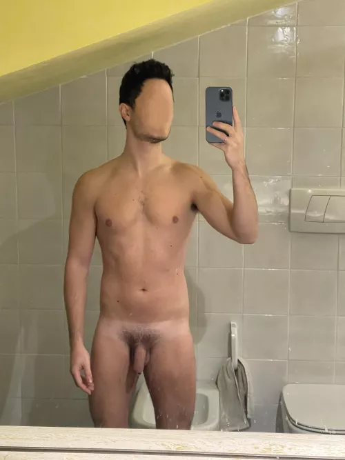 About to get a shower