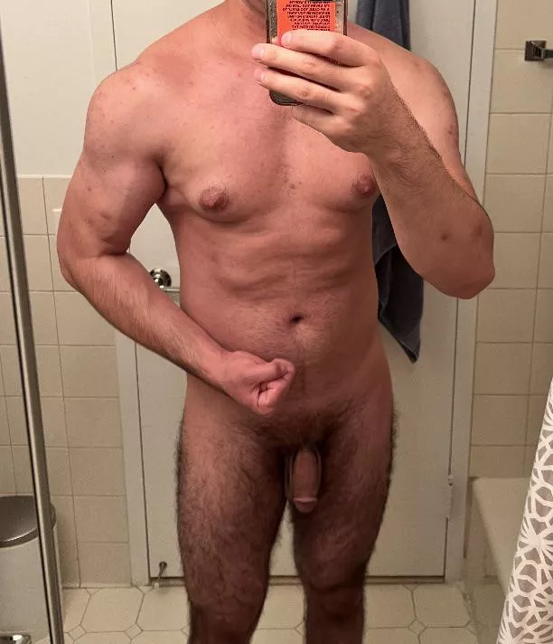 About to jump in the shower…