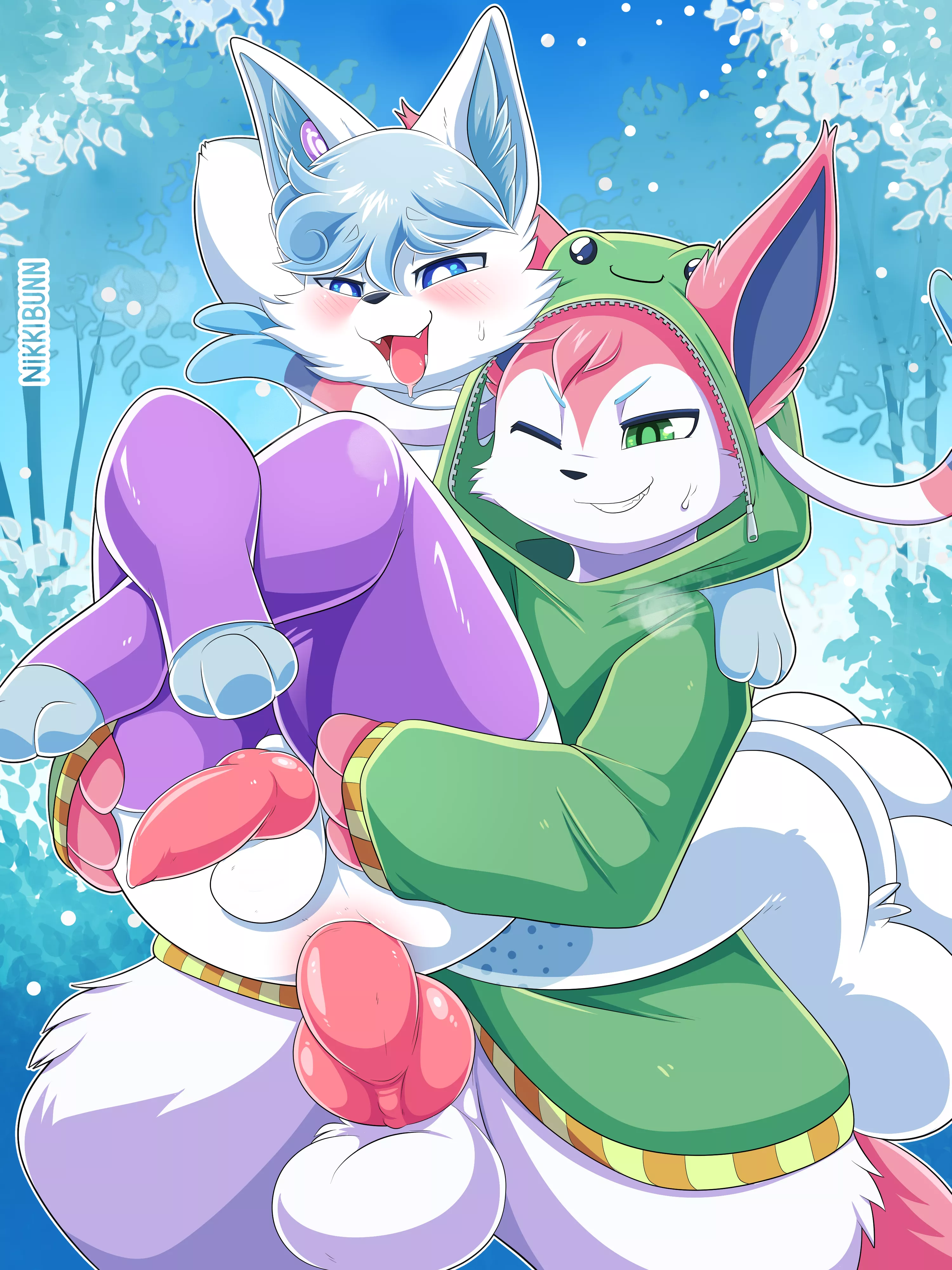 Alolan Vulpix and Sylveon [Nikkibunn]