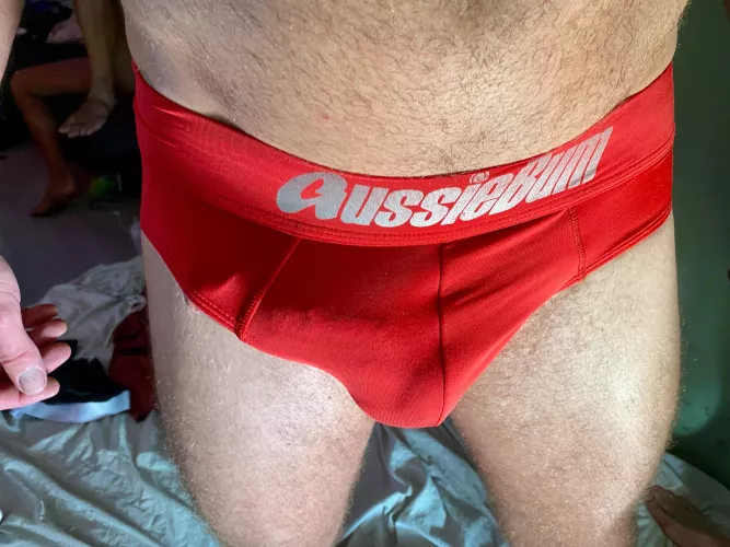 Beast bulging in the briefs..