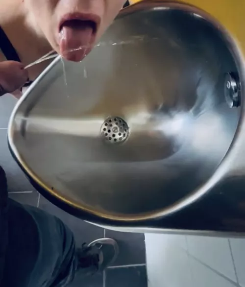 Being forced to service at a public bathroom