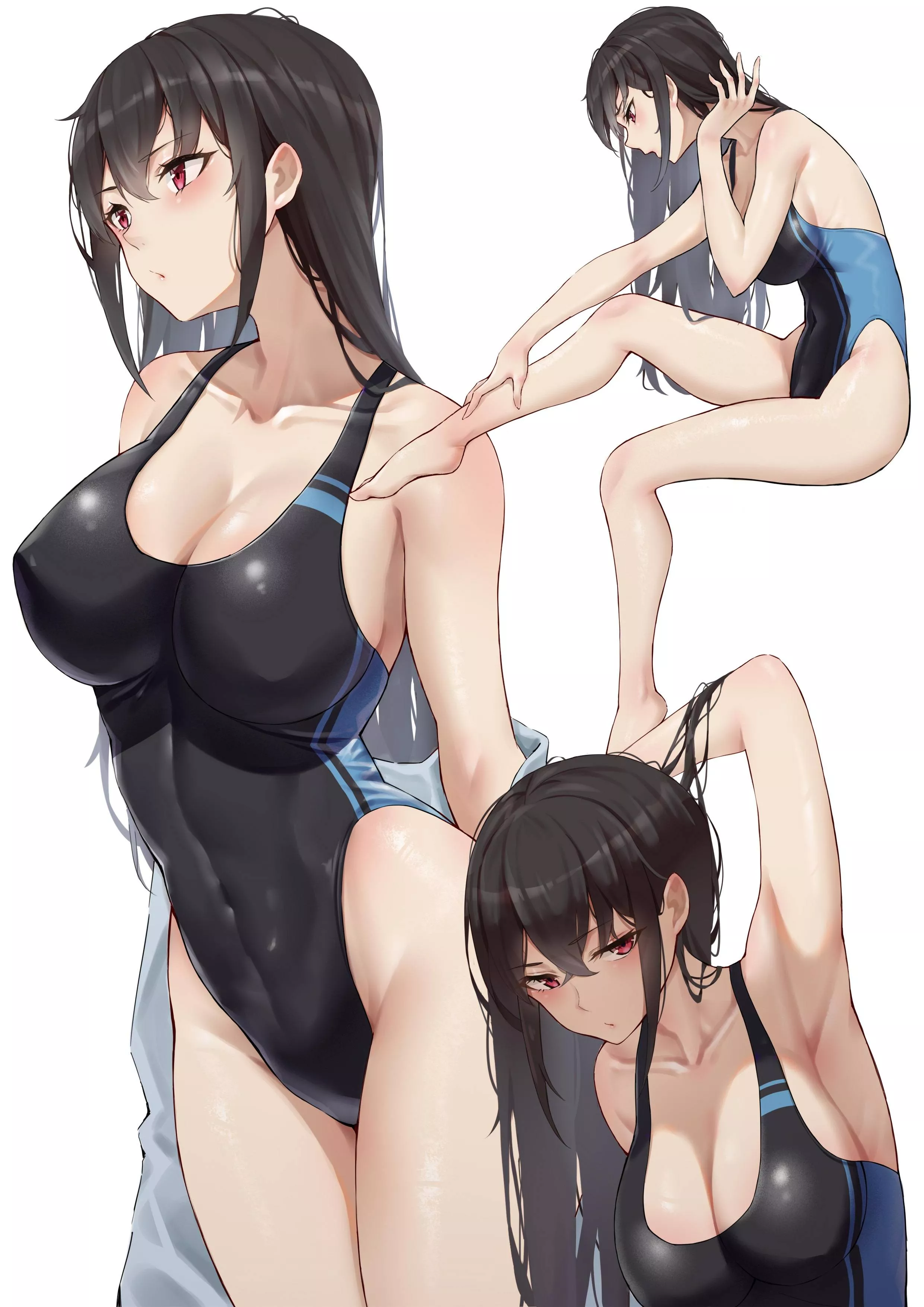 Black Competition Swimsuit [Artist's Original]