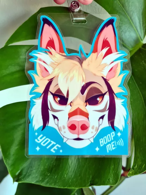BOOP (NFC tag badge) [Art by me PastelDawg]