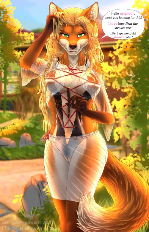 Commission 11 - Polished, HalloweenFoxy [F] (Berymuch)