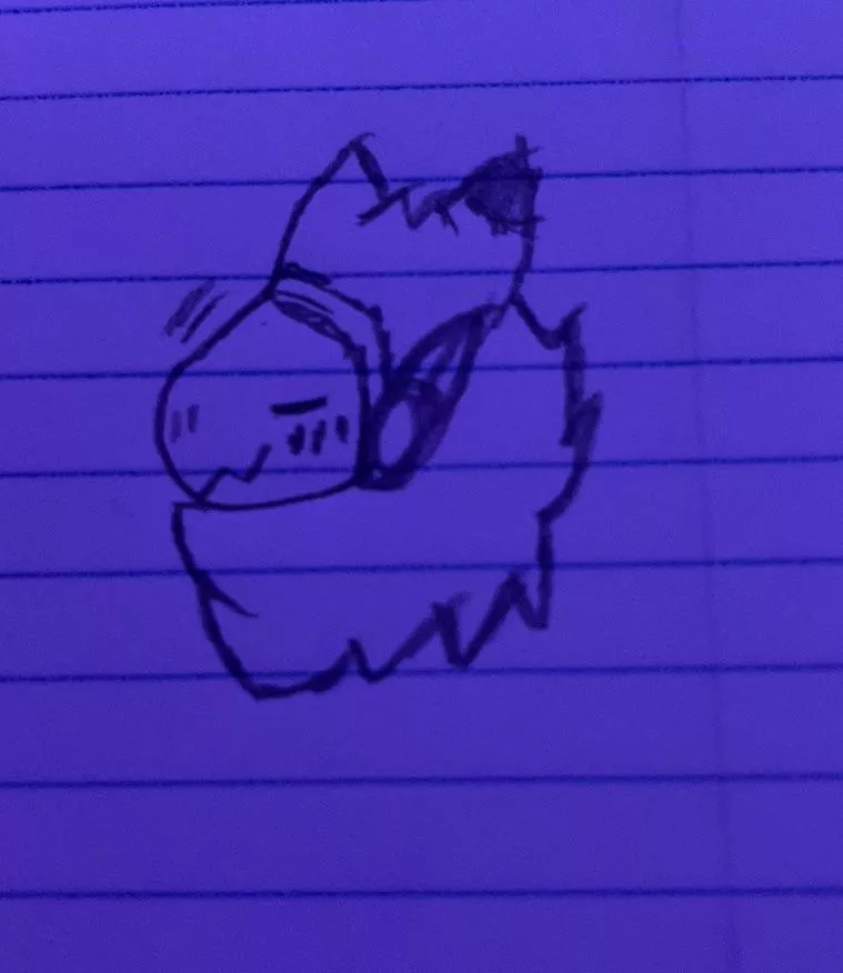 do not mind him, he's just humming his favorite toon