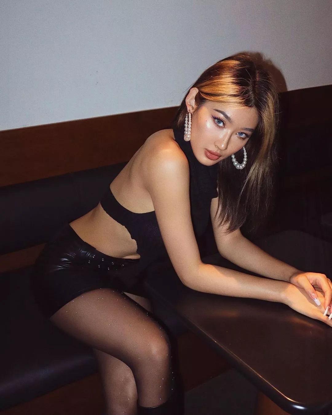 Dressed up for a late night out