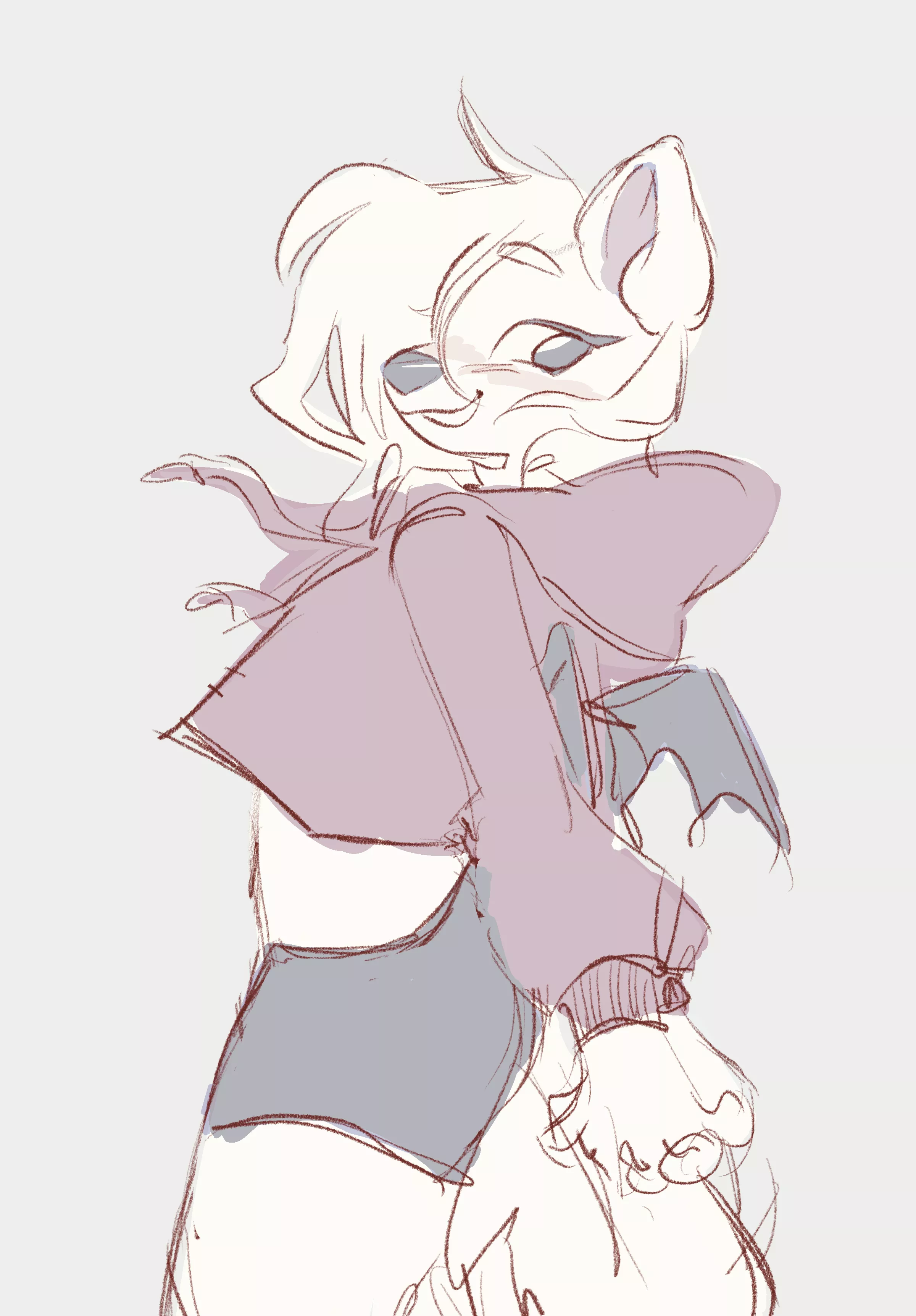 early morning sketching !! sleeby (art by me :3)