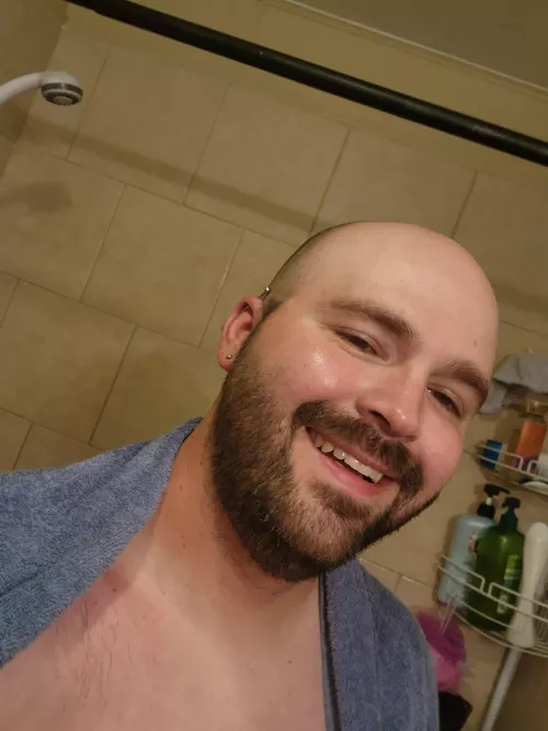 Feeling cute after a haircut and beard trim!