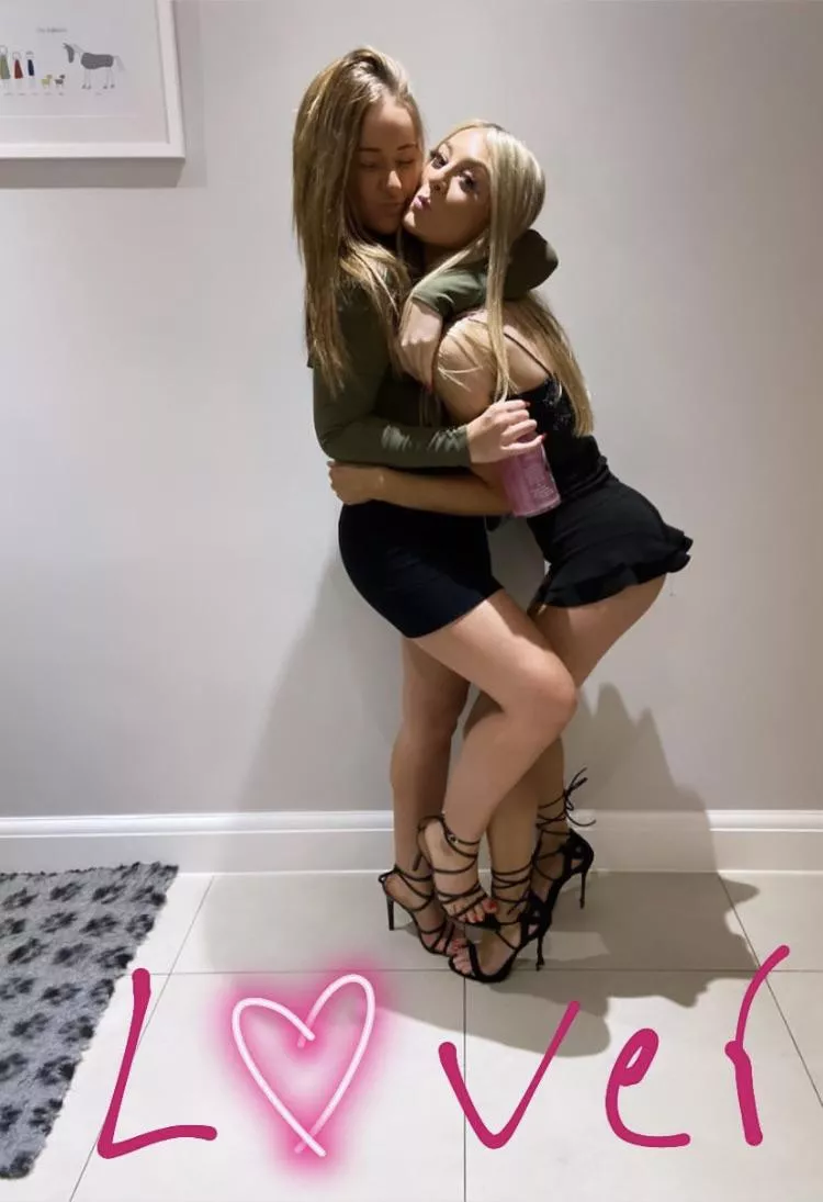 Girl on the right stealing the show. That skirt and heels though