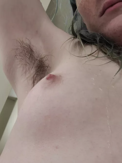 Hopefully my tiny titties and photography skills add to the beauty of my pit bush