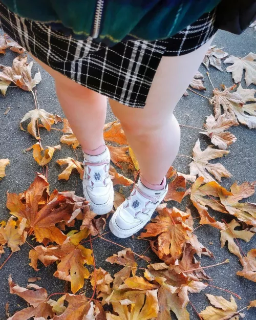 I can wear skirts without getting cold– thick leggies! :)