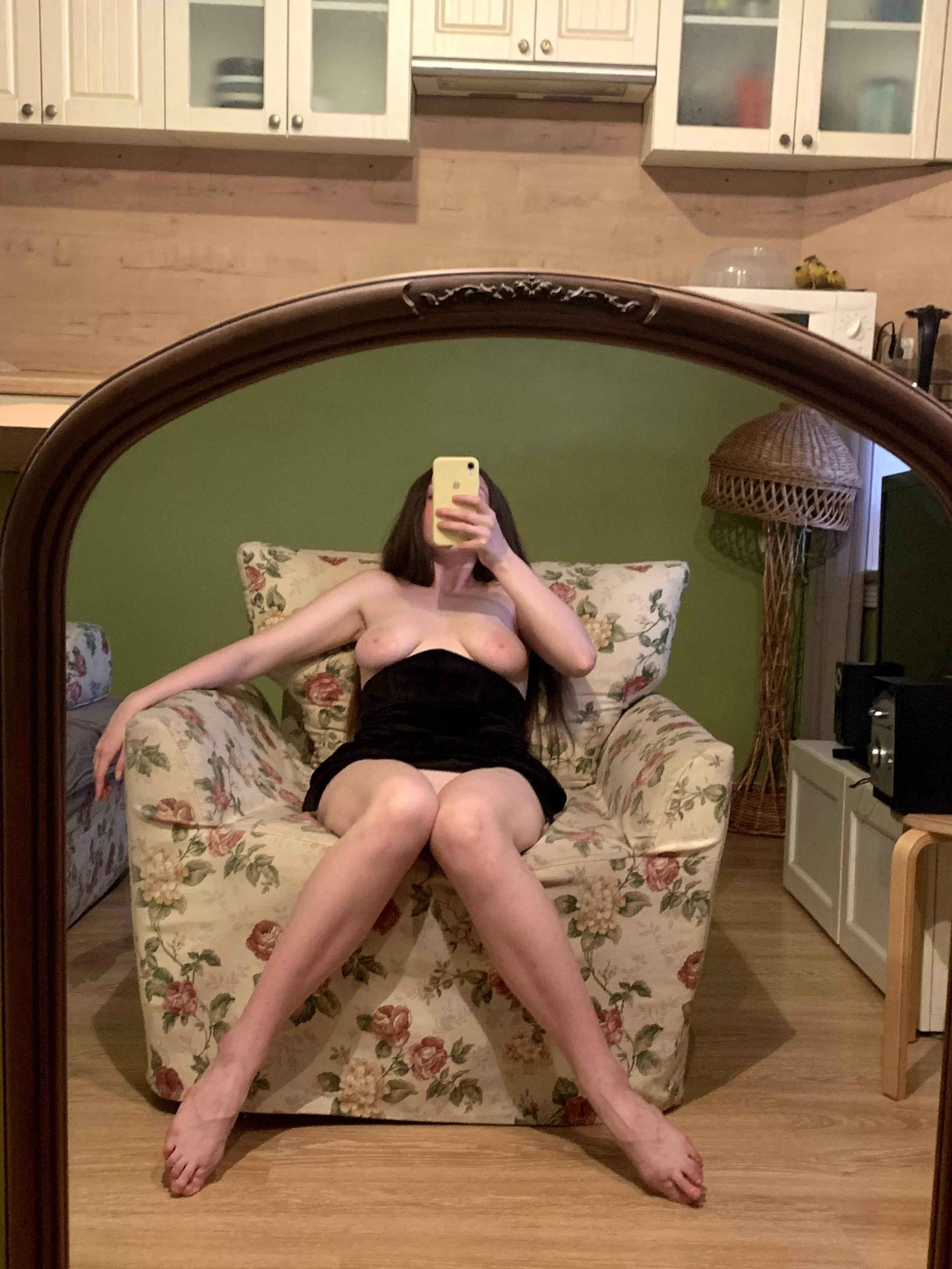 I enjoy playing with my boobs