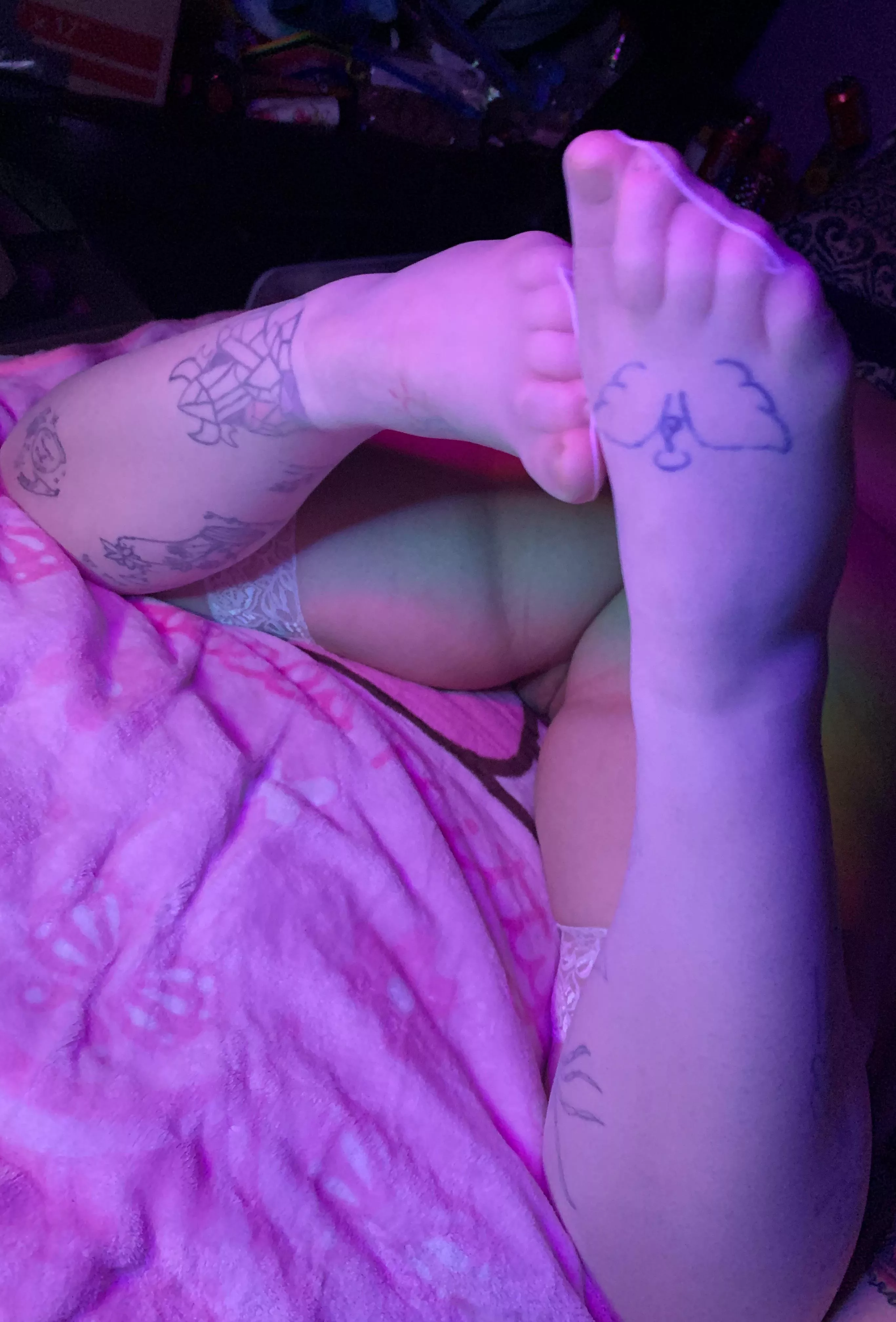 I love having my feet up while I relax