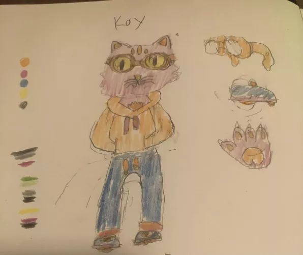 I updated my fursonas design