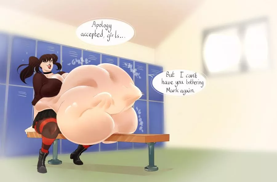 {image} Never bother Mark again. (F/FFFFF) (Female pred) (Massive vore)