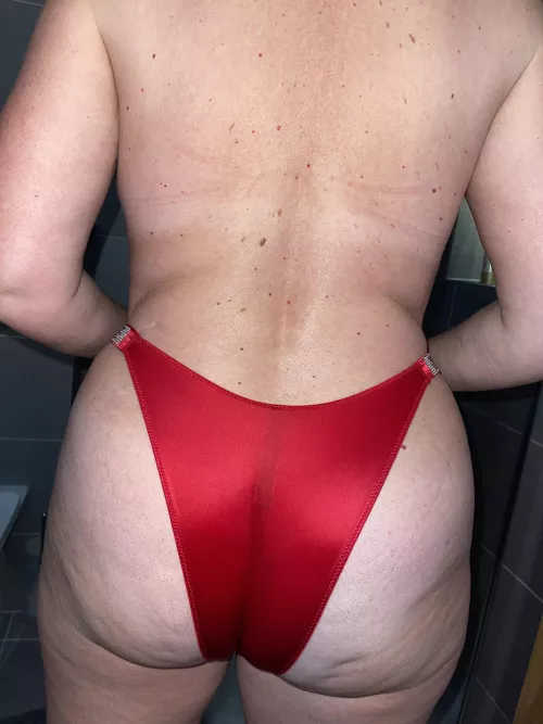 In her Brazilian panties