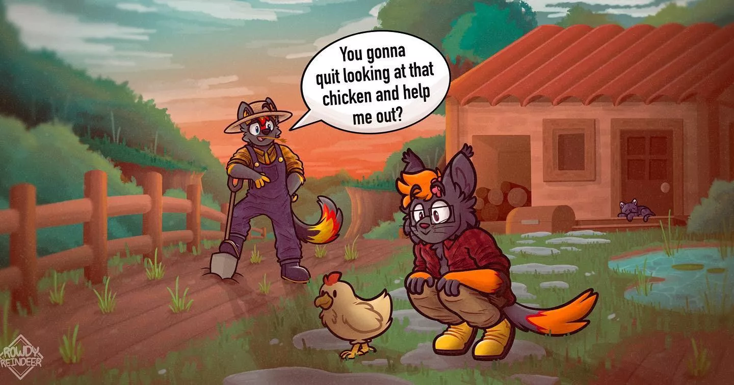 Let’s build a farm together ♥️ (art by me)