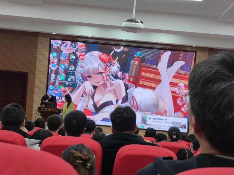 LF Color Source: Meme, irl, wallpaper, White hair, Kimono, Cleavage, White thigh highs, soles, flower in hair, japanese clothing, looking at viewer, feet up